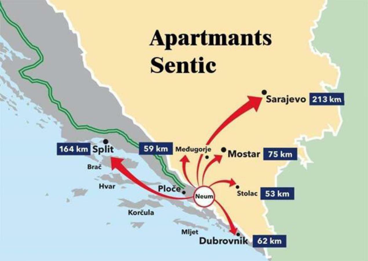 Apartments Sentic Neum Exterior foto